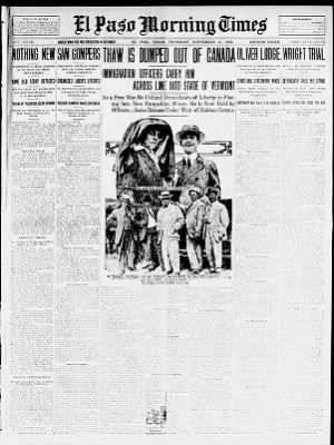 El Paso Times from El Paso, Texas on September 11, 1913 · 1