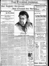 Canadian newspaper carries front page news of death of Queen Victoria