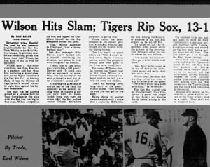 Sun 8/14/1966: Earl Wilson grand slam (BOS coverage)
