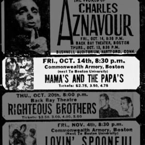 10/14/66 Ms and Ps Concert Commonwealth Armory, Boston, MA
