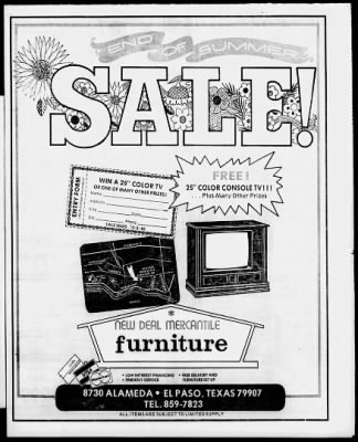 El Paso Times From Texas On, New Deal Mercantile Furniture El Paso