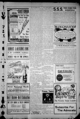 Daily Advocate from Victoria, Texas on June 5, 1912 · 3