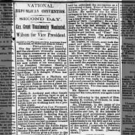 1872 National Republican Convention nominates Pres. Ulysses S. Grant