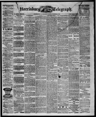 Harrisburg Telegraph from Harrisburg, Pennsylvania on December 5, 1867 · Page 1