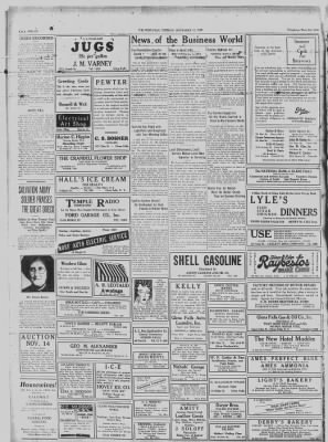 The Post-Star from Glens Falls, New York on November 12, 1929 · 12