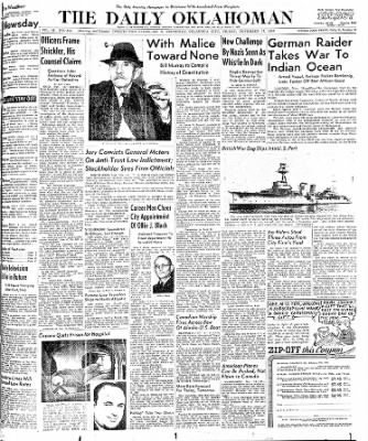 The Daily Oklahoman from Oklahoma City, Oklahoma on November 17, 1939 · 1