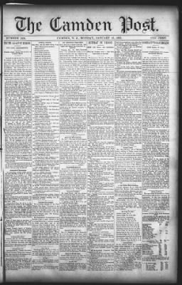The Morning Post from Camden, New Jersey on January 16, 1882 · 1
