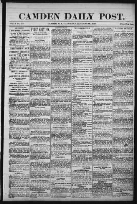The Morning Post from Camden, New Jersey on January 15, 1880 · 1