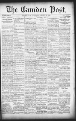 The Morning Post from Camden, New Jersey on August 23, 1882 · 1