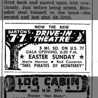 77 Drive-In, first ad with new name