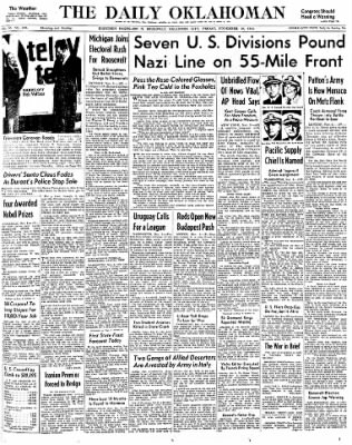 The Daily Oklahoman from Oklahoma City, Oklahoma on November 10, 1944 · 1