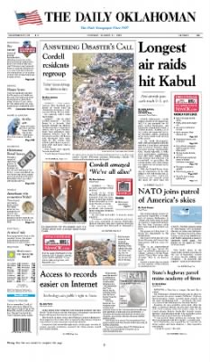 The Daily Oklahoman from Oklahoma City, Oklahoma on October 11, 2001 · 1