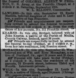 St Élan County Pennsylvania-Jun/27/1881-COUNTY Cancel-Fancy Cancel Marys 