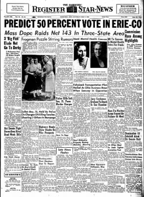 The Sandusky Register from Sandusky, Ohio on May 5, 1956 · Page 1
