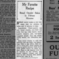 Bread Omelet (1942)