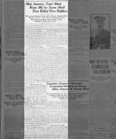 Newspaper carries news of two Canadian officers wounded at Battle of Vimy Ridge