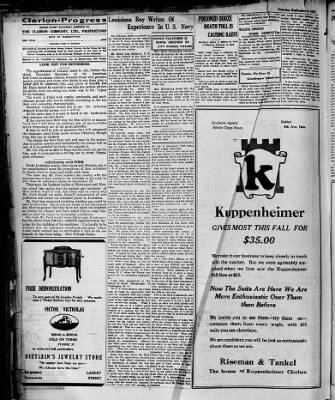 Clarion-News from Opelousas, Louisiana on September 9, 1922 · 9