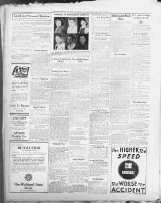 The Richland Beacon-News from Rayville, Louisiana on January 8, 1938 · 5