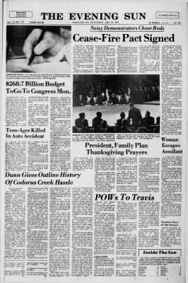 The Evening Sun from Hanover, Pennsylvania on January 27, 1973 · Page 1