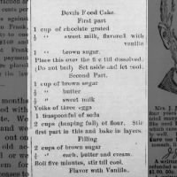 Devil's Food Cake (1896)