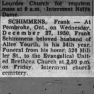 Obituary: Frank Schimmens
