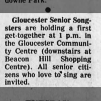Gloucester Senior Songsters - 