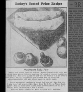 Recipe: Mushroom Roly Poly (1936)