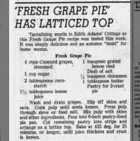 Fresh Grape Pie (1958)