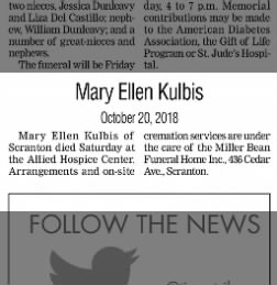 The Times-Tribune from Scranton, Pennsylvania