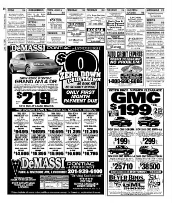 The Gazette from Hawthorne, New Jersey on June 14, 2000 · A84