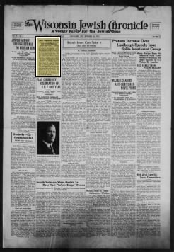 The Wisconsin Jewish Chronicle