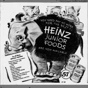 Heinz Junior Foods Ad