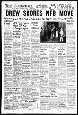 The Ottawa Journal from Ottawa, Ontario, Canada on November 16, 1953 · Page 1