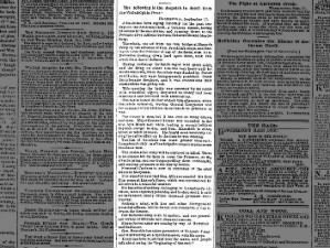 New York newspaper reprints a Pennsylvania paper's summary of the Battle of Antietam