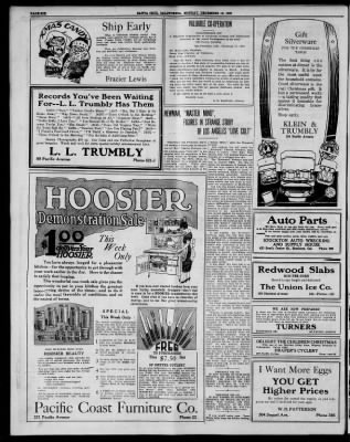 Santa Cruz Evening News from Santa Cruz, California on December 18, 1922 · Page 6