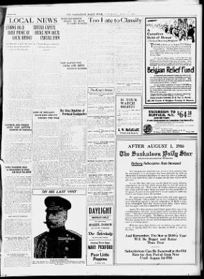 Saskatoon Daily Star from Saskatoon, Saskatchewan, Canada on July 8, 1916 · 5