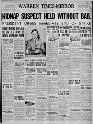 Warren Times Mirror from Warren, Pennsylvania on September 21, 1934 · Page 1