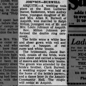 Wedding: Johnson--Burwell