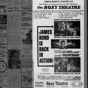 Roxy theatre takeover by Odeon-Morton
