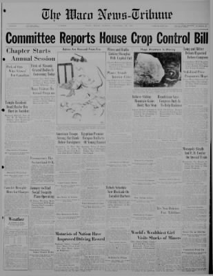 The Waco News-Tribune from Waco, Texas on November 29, 1937 · Page 1