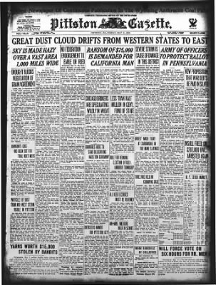 Pittston Gazette from Pittston, Pennsylvania on May 11, 1934 · Page 1