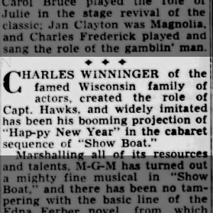 Charles Winninger's "Happy New Year" (1951).