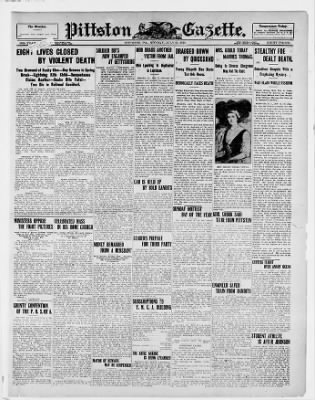 Pittston Gazette from Pittston, Pennsylvania on July 11, 1910 · Page 1
