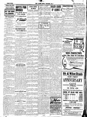 Lebanon Daily News from Lebanon, Pennsylvania on June 15, 1909 · Page 4