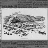 1895 panorama view of Durango, Colorado