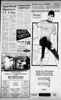 Oakland Tribune from Oakland, California on September 1, 1969 · 12
