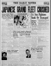 Newspaper front page news about the U.S. victory at the Battle of the Philippine Sea in June 1944