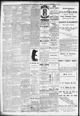 Rutland Daily Herald from Rutland, Vermont on November 15, 1883 · 4