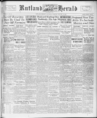 Rutland Daily Herald from Rutland, Vermont on January 18, 1936 · 1