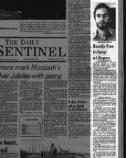 Ted Bundy escapes while in custody from the Pitkin County Courthouse